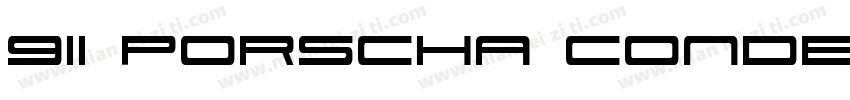 911 Porscha Condensed字体转换